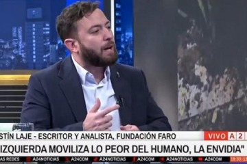 Foto de Agustn Laje sostuvo que "el kirchnerista es un resentido social que busca hacer dao a los que envidia"