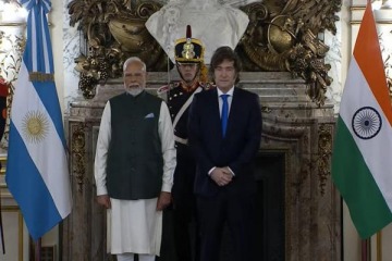 Milei se reunió con el primer ministro de India en Casa Rosada 