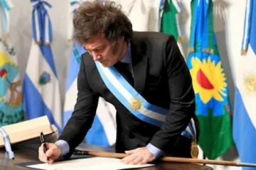 Foto de Javier Milei encabezar la vigilia del Da de la Independencia