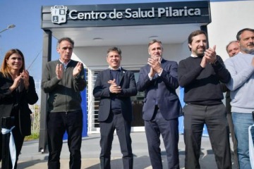 Kicillof inauguró una Sala de Atención Primaria de Salud en Pilar y criticó el modelo de ajuste de Milei