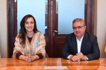 Otro gesto de distancia: Villarruel se mostró con el gobernador de Catamarca en plena tormenta con la Rosada