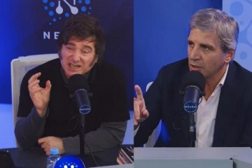 Foto de Milei y Caputo se mostraron juntos en Neura tras la suba del dlar y cargaron contra la oposicin: Van a hacer todo el dao que puedan