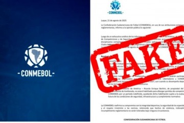 Conmebol desmintió el comunicado falso que sanciona a Independiente y a Universidad de Chile