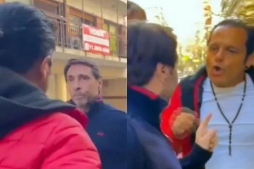 "Me bardeas y cuando vengo a buscarte, te escapas": el video de la pelea entre Feinmann y Peretta
