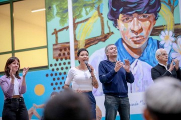 Mayra Mendoza, Máximo Kirchner y Jorge Taiana inauguraron el Polideportivo "Diego Armando Maradona" en Quilmes