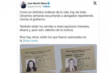 Cristina reposteó un mensaje de Mena por el Día del Abogado y volvió a cuestionar a la Justicia