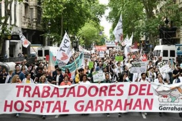 Comenzó el paro en el Garrahan: trabajadores se suman a las universidades para movilizar al Congreso