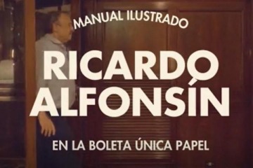 Ricardo Alfonsín con estética Wes Anderson y un manual para aprender a votar