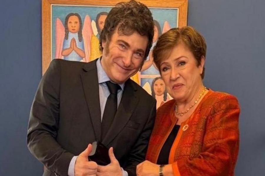 Milei se reúne con Kristalina Georgieva luego de disertar en la ONU