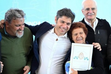 Kicillof apuntó contra el modelo individualista" de Milei y convocó a votar por Fuerza Patria en octubre