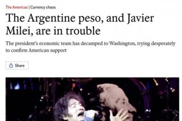 The Economist advirtió que el peso tiembla y la política argentina puede desbordar el plan económico con o sin rescate