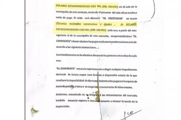 Qué dice el contrato entre Espert y Machado que el narco había tirado a la basura
