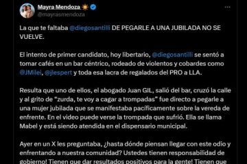 Mayra Mendoza cruzó a Santilli y condenó la agresión a una jubilada en Quilmes