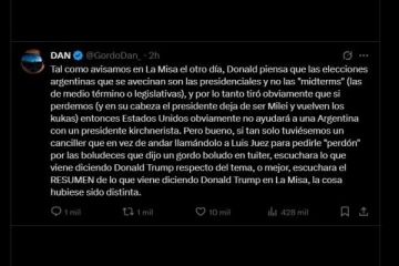 El Gordo Dan salió a explicar la amenaza de Trump y expuso la confusión del mundo libertario