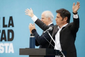 "Hoy tenemos a Cristina injustamente presa", sostuvo Kicillof en el Día de la Lealtad