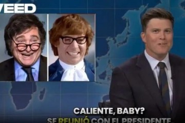 Fenómeno barrial: Saturday Night Live comparó a Javier Milei con Austin Powers y cuestionó el swap