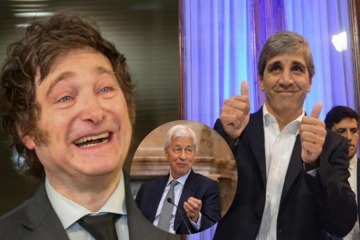 Sigue el cortejo: Milei y Caputo buscan respaldo financiero adicional en una reunión con el CEO de JP Morgan