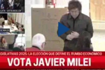 Cómo fue el voto de Milei en la UTN: evitó hablar con la prensa