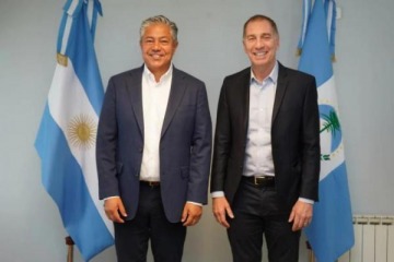 Santilli se reunió con Rolando Figueroa en su visita a Neuquén para discutir el Presupuesto 2026 y las reformas 