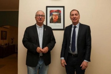 Foto de Santilli se reuni con Passalacqua en Misiones y seguir con el jujeo Sadir