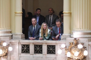 Foto de Interna libertaria: Villarruel, Karina, Adorni y Villaverde tensionaron la jura de senadores