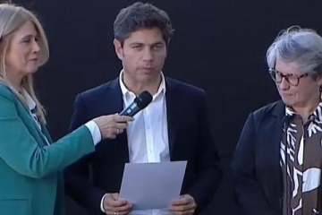 Foto de Kicillof tom juramento a la nueva ministra de Educacin bonaerense: "Si no tens la escuela, es una libertad trucha, inventada"