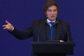 Milei buscó respaldo empresario en la Rural con un discurso centrado en la economía