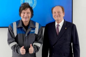 Foto de Milei se reunió con el premio nobel de economía Nobel Robert Merton