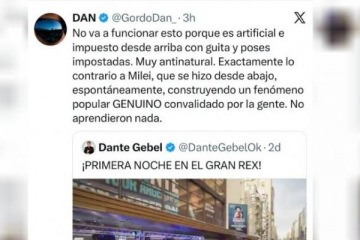 El Gordo Dan cargó contra una eventual candidatura del pastor Dante Gebel y cuestionó el armado libertario