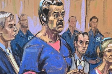 La caricatura de Maduro ante el Tribunal de Nueva York