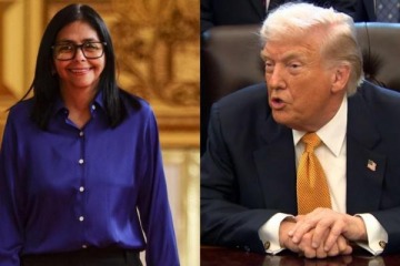 Foto de Donald Trump confirm� una nueva comunicaci�n telef�nica con Delcy Rodr�guez: "Es una persona estupenda"