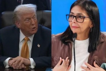 Delcy Rodr&iacute;guez sali&oacute; a responderle a Trump: "Si alg&uacute;n d&iacute;a voy a Washington lo har&eacute; de pie, no arrastrada"