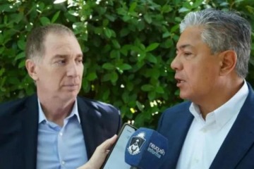 Diego Santilli sigue su gira en busca de apoyos a la reforma laboral y se re&uacute;ne en Neuqu&eacute;n con el gobernador Figueroa