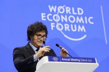 Milei defendi&oacute; el "capitalismo de libre comercio" y destac&oacute; los "logros" de su gesti&oacute;n en el Foro de Davos