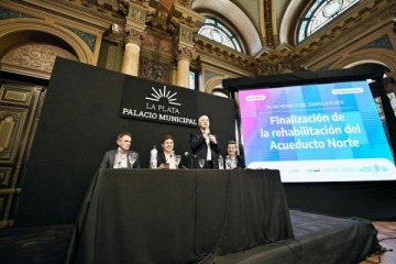 Alak y Kicillof anunciaron la finalizaci&oacute;n del Acueducto Norte y presentaron nuevas obras para La Plata
