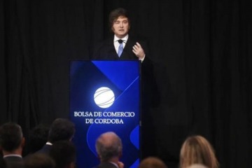 En C&oacute;rdoba, Milei habl&oacute; de una �gran oportunidad� econ&oacute;mica y evit&oacute; referirse al esc&aacute;ndalo Libra