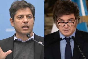 Foto de Kicillof recalc� que aunque "Milei no se saca el mameluco" , no resiste archivo: "apoy� a los buitres, quiere que YPF sea privada"
