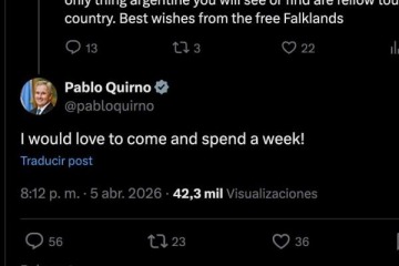 Quirno evit&oacute; nombrar a Malvinas y desat&oacute; una nueva pol&eacute;mica por su respuesta a un usuario brit&aacute;nico