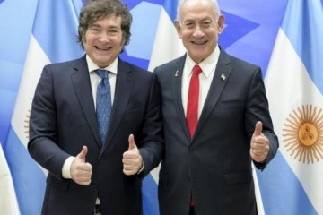 Foto de Milei viajar� por tercera vez a Israel y participar� en los actos por el D�a de la Independencia 