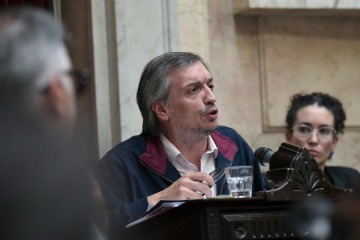 Foto de M�ximo Kirchner sobre el cambio en la Ley de Tierras: "Pretenden eliminar todas las restricciones" 