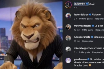 Entre caricaturas y agravios, Milei volvi&oacute; a provocar con un video hecho con IA donde se parece a Alex de Magagascar