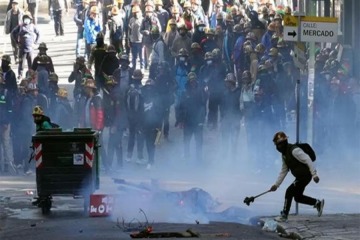 Represi&oacute;n y caos en Bolivia: la Polic&iacute;a us&oacute; gas contra manifestantes ante la Casa de Gobierno