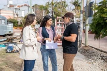 El Municipio de Lan&uacute;s avanza con las obras sobre el corredor Lugones en Remedios de Escalada