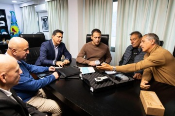 Juli&aacute;n &Aacute;lvarez y Marinucci firmaron un compromiso para reforzar controles de tr&aacute;nsito pesado en Lan&uacute;s