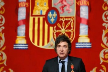 Milei viaja a Espa&ntilde;a por sexta vez en su gesti&oacute;n para recibir una medalla de honor 