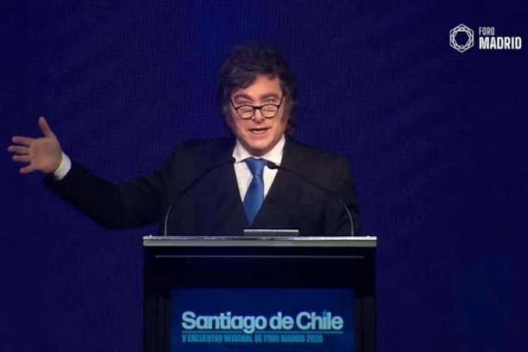  Milei reivindic� el derrocamiento de Allende, critic� a Pedro S�nchez y a Macri en Chile