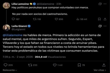 Lilia Lemoine y Leila Gianni se cruzaron por la �merca� y la ex LLA termin&oacute; apuntando contra Espert y Villaverde
