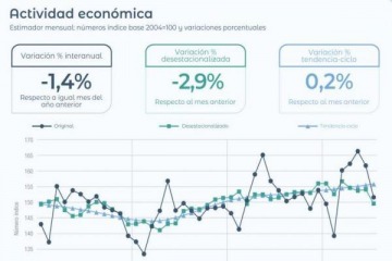 El INDEC inform&oacute; que la actividad econ&oacute;mica se desplom&oacute; 2,9% en julio