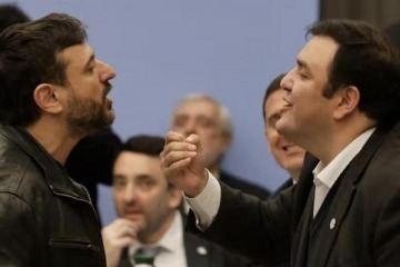 Esc&aacute;ndalo en Diputados: Grabois y un libertario quedaron frente a frente en medio de gritos por Malvinas
